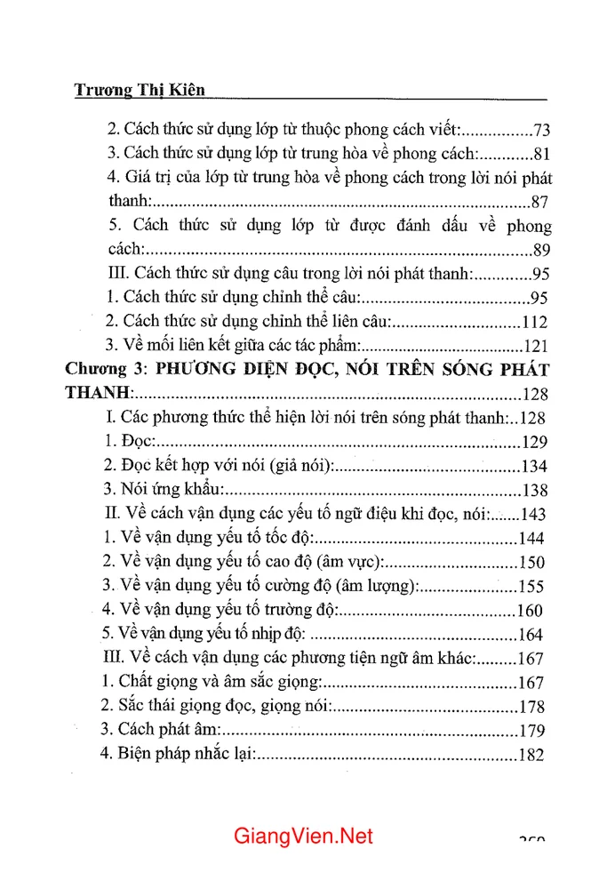 Trang 2 - Ảnh minh họa nội dung sách Ngôn ngữ Báo phát thanh-  Lời nói, tiếng động, âm nhạc