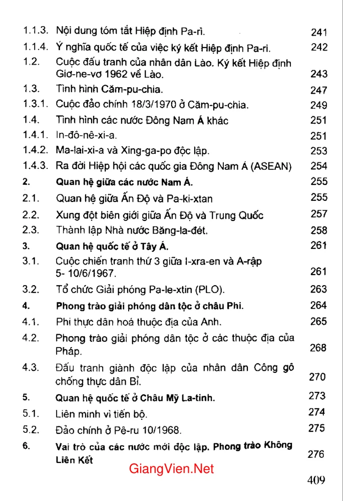Trang 7 - Ảnh minh họa nội dung sách Giáo trình lịch sử quan hệ quốc tế 1945 - 1990