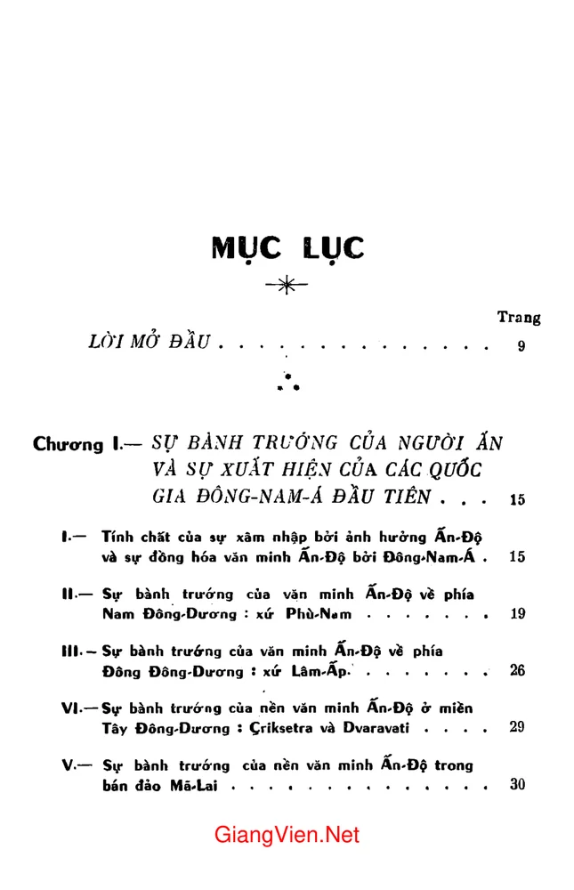 Trang 1 - Ảnh minh họa nội dung sách Lịch sử các quốc gia Đông Nam Á trừ Việt Nam (từ nguyên sơ đến thế kỷ XVI)