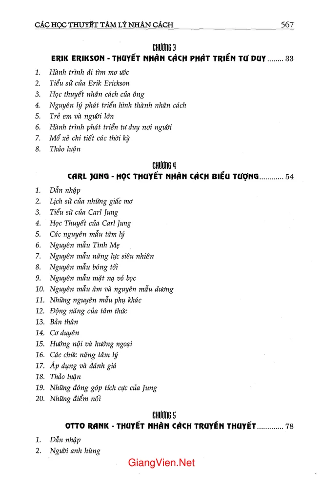 Trang 2 - Ảnh minh họa nội dung sách Các học thuyết tâm lý học nhân cách