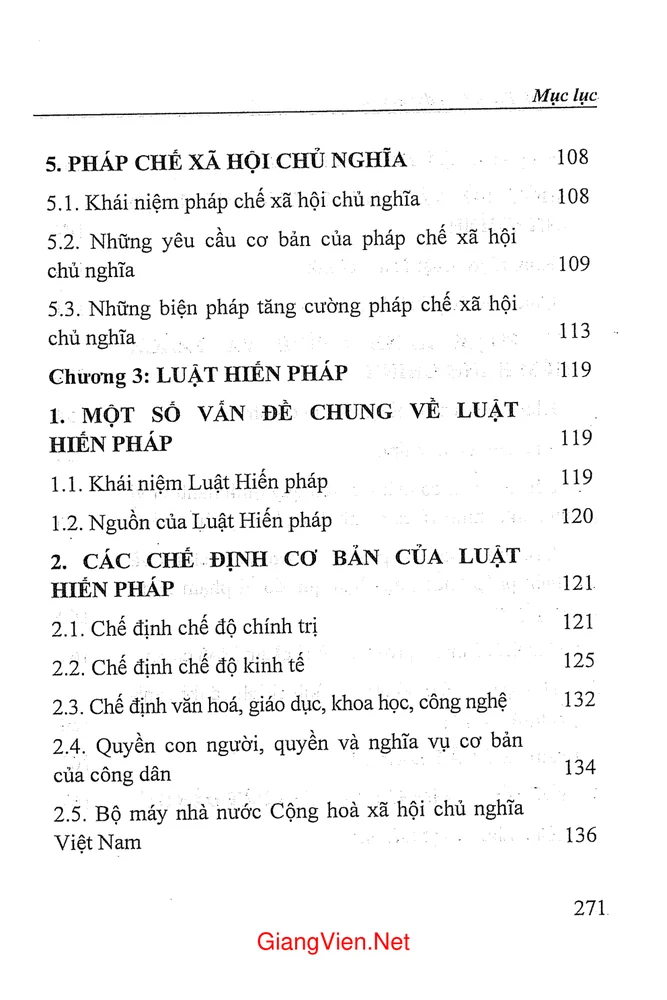 Trang 3 - Ảnh minh họa nội dung sách Giáo trình pháp luật đại cương (Học Viện Báo chí và Tuyên truyền)