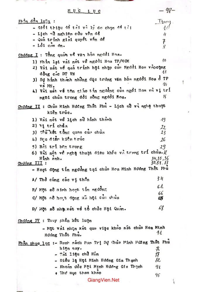 Trang 2 - Ảnh minh họa nội dung sách Tìm hiểu chùa Hoa Minh hương thất phủ - Quận 5 - Hồ Chí Minh