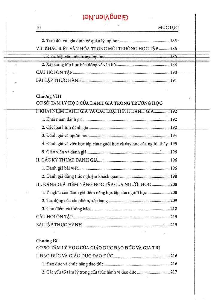 Trang 6 - Ảnh minh họa nội dung sách Tâm lý học giáo dục