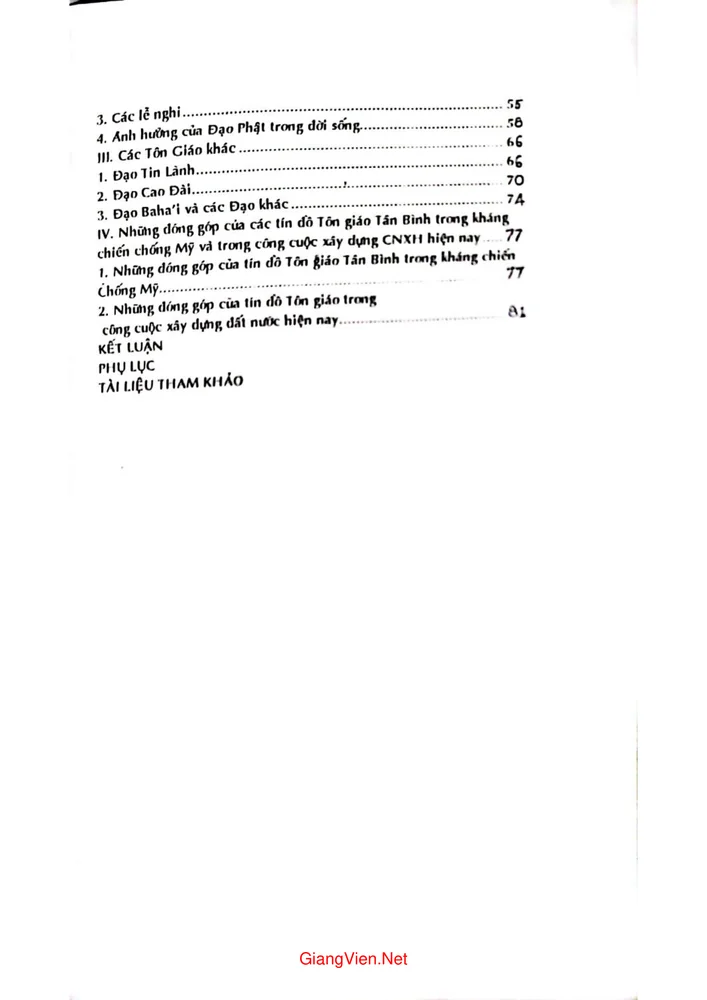 Trang 2 - Ảnh minh họa nội dung sách Bước đầu tìm hiểu vấn đề tôn giáo tại quận Tân Bình