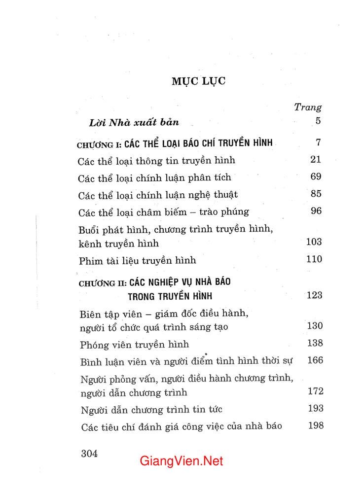 Trang 1 - Ảnh minh họa nội dung sách Báo truyền hình - Tập 2