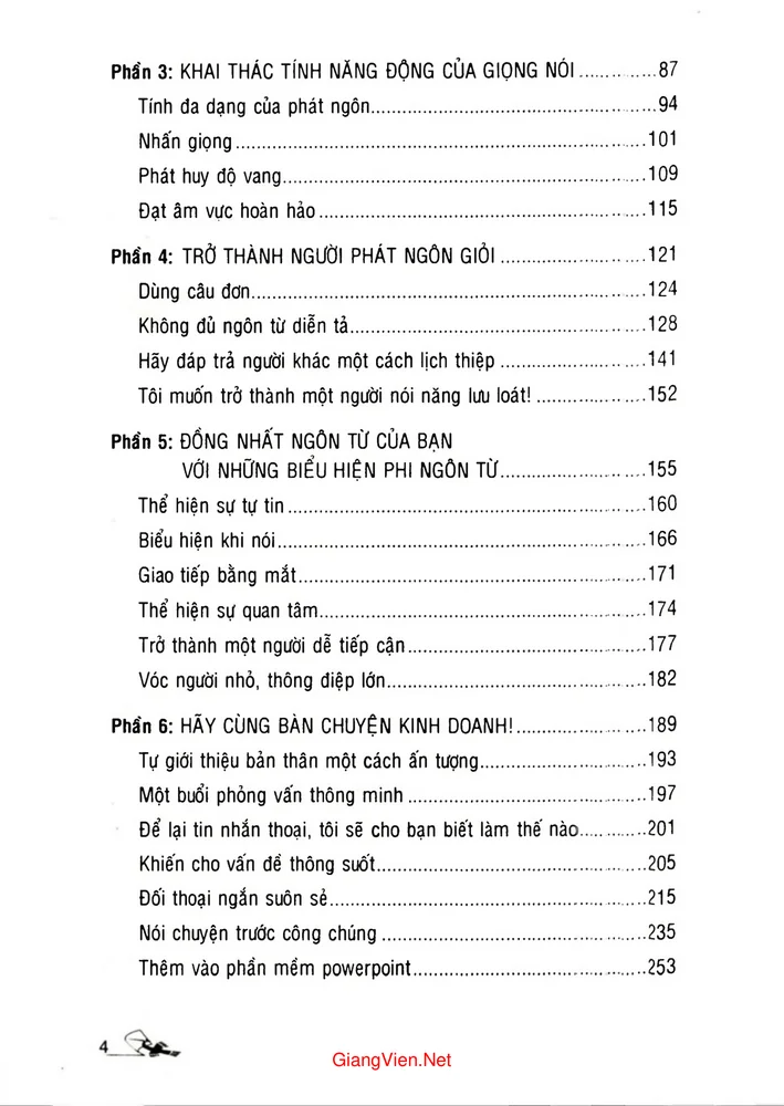 Trang 2 - Ảnh minh họa nội dung sách Cải thiện ngôn ngữ và phong cách nói để trở thành người phát ngôn lưu loát