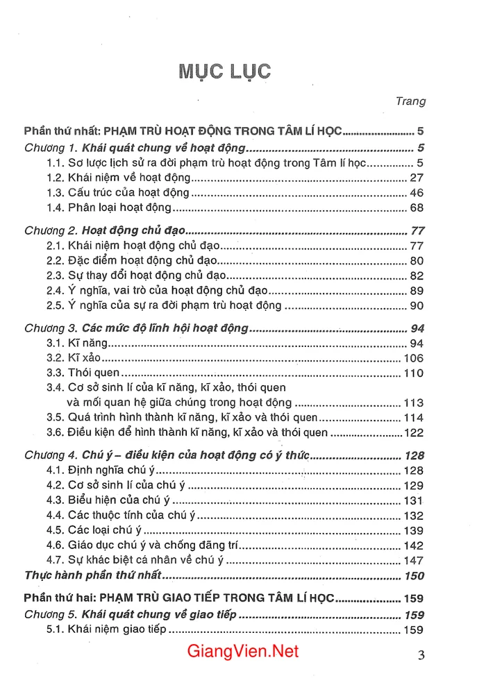 Trang 1 - Ảnh minh họa nội dung sách Hoạt động giao tiếp nhân cách