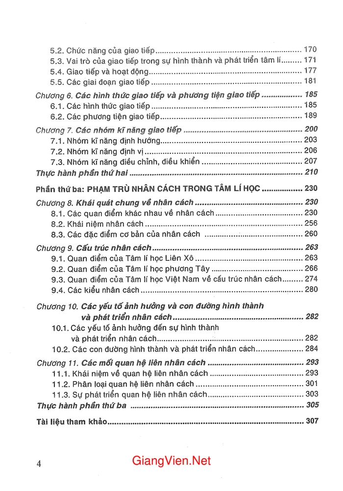 Trang 2 - Ảnh minh họa nội dung sách Hoạt động giao tiếp nhân cách