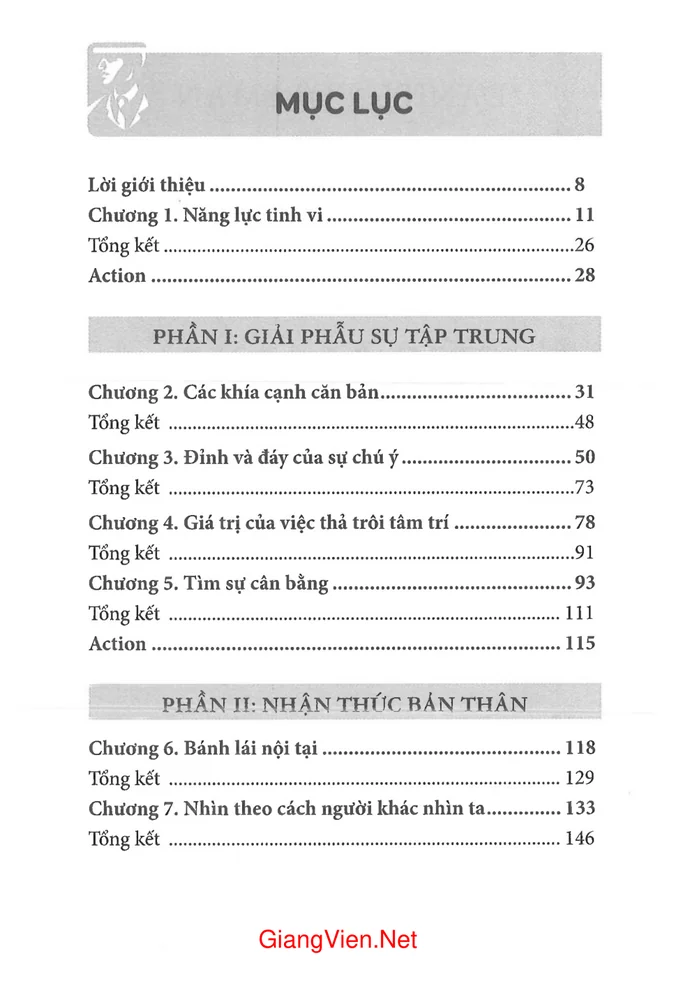 Trang 1 - Ảnh minh họa nội dung sách Sức mạnh của sự tập trung - Bí mật để tạo nên sự xuất sắc