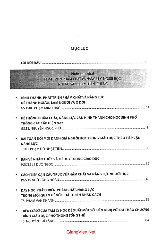 Trang 1 - Ảnh minh họa nội dung sách Tâm lý học giáo dục với phát triển phẩm chất và năng lực người học