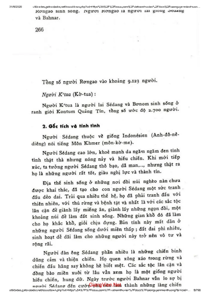 Trang 4 - Ảnh minh họa nội dung sách Cao nguyên miền thượng - Quyển hạ