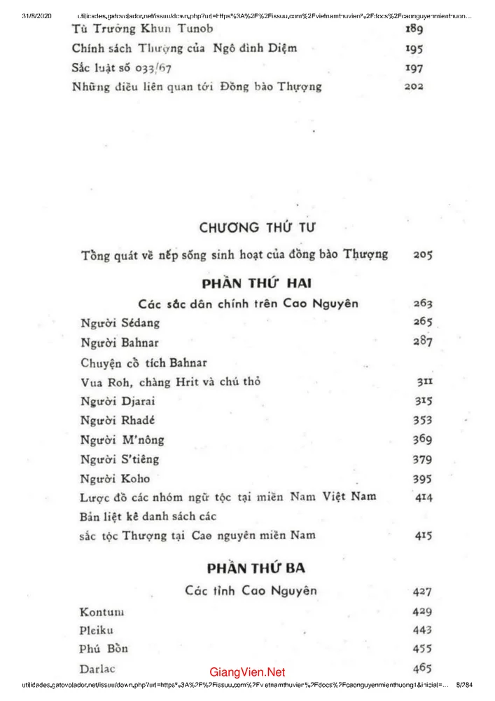 Trang 2 - Ảnh minh họa nội dung sách Cao nguyên miền thượng - Quyển thượng