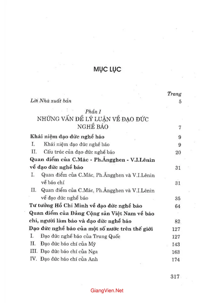 Trang 1 - Ảnh minh họa nội dung sách Đạo đức nghề báo những vấn đề lý luận và thực tiễn