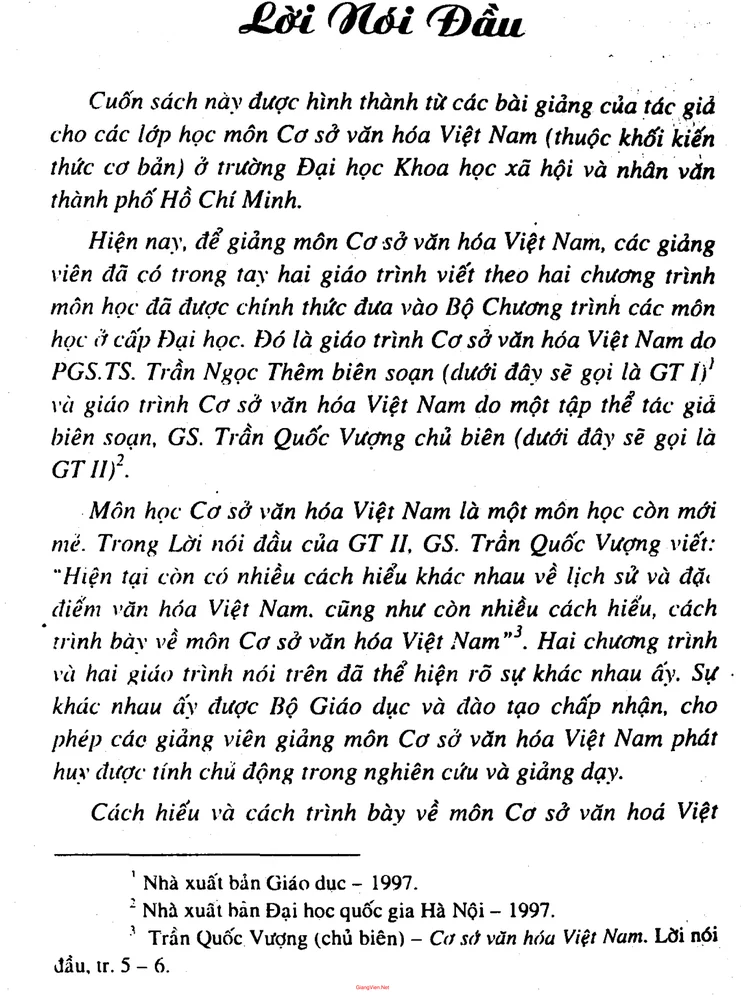 Trang 1 - Ảnh minh họa nội dung sách Cơ sở văn hóa Việt Nam - Chu Xuân Diên