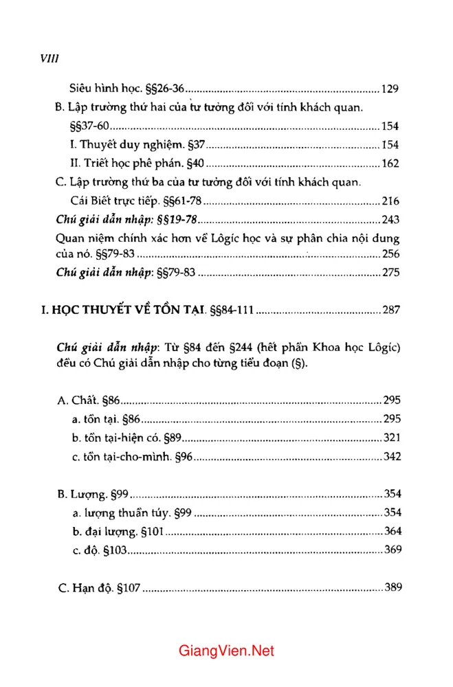 Trang 2 - Ảnh minh họa nội dung sách Bách khoa thư các khoa học triết học I (Khoa học Logic)