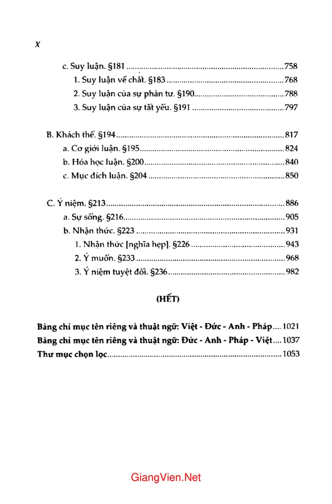 Trang 4 - Ảnh minh họa nội dung sách Bách khoa thư các khoa học triết học I (Khoa học Logic)