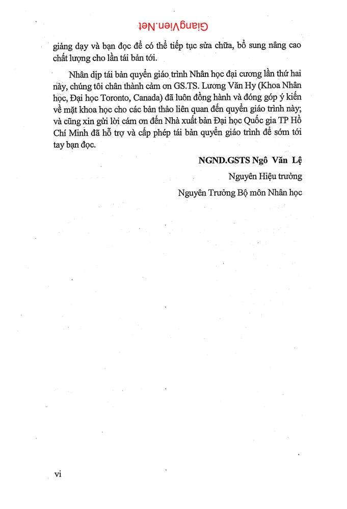 Trang 2 - Ảnh minh họa nội dung sách Nhân học đại cương (Khoa Nhân học, ĐH KHXH&NV TP HCM)