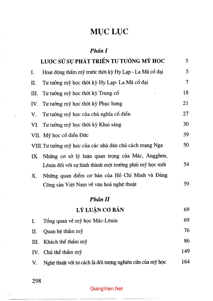 Trang 1 - Ảnh minh họa nội dung sách Mỹ học (tác giả Nguyễn Văn Đại)