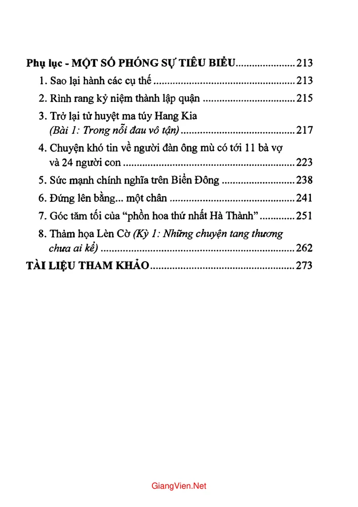 Trang 3 - Ảnh minh họa nội dung sách Phóng sự báo chí - Lý thuyết, kỹ năng và kinh nghiệm