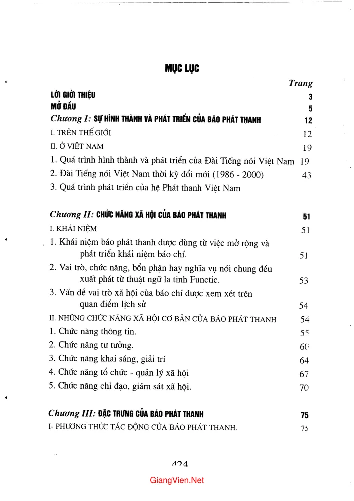 Trang 1 - Ảnh minh họa nội dung sách Báo phát thanh