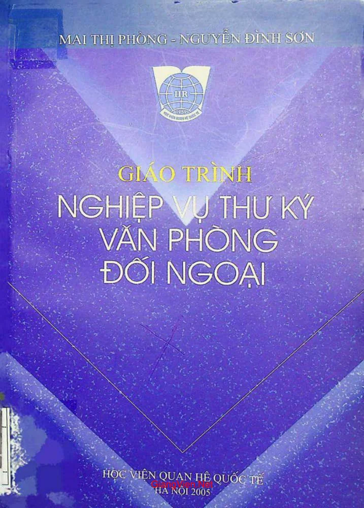 Giáo trình nghiệp vụ thư ký văn phòng đối ngoại