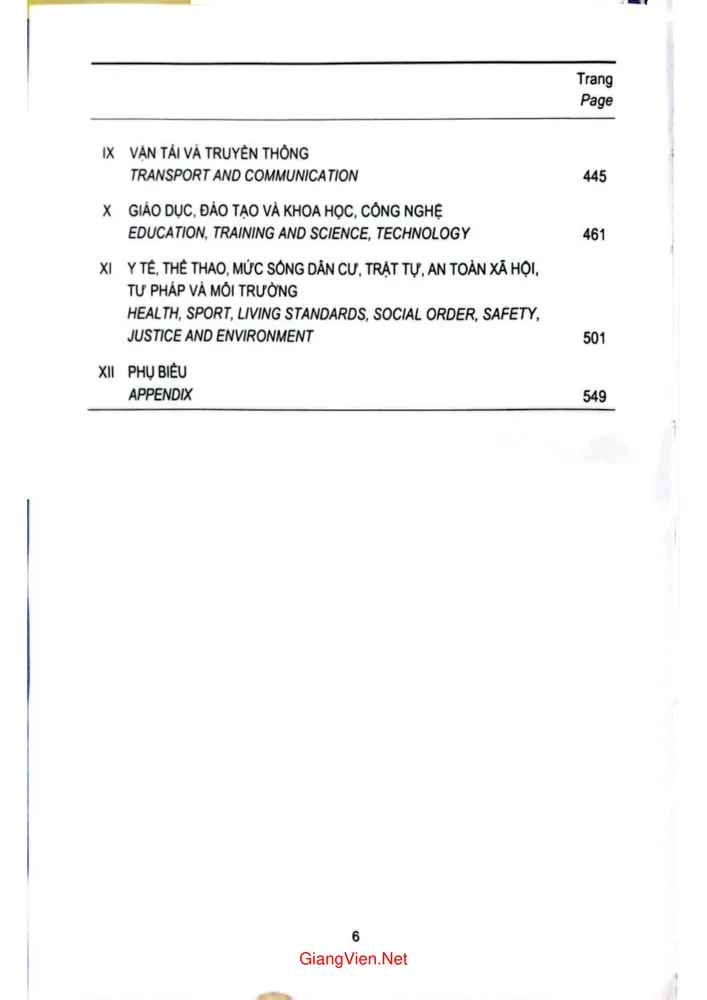 Trang 2 - Ảnh minh họa nội dung sách Niên giám thống kê tỉnh Lào Cai 2024