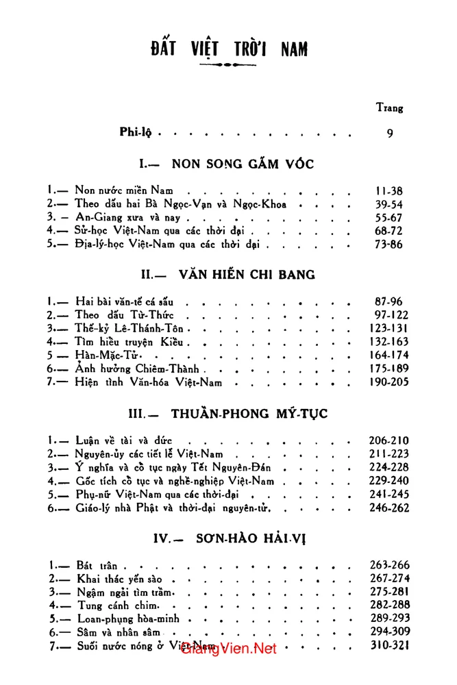 Trang 1 - Ảnh minh họa nội dung sách Đất Việt Nam trời nam