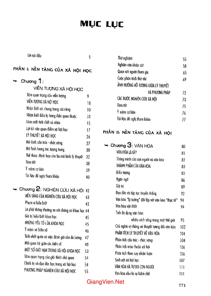 Trang 1 - Ảnh minh họa nội dung sách Xã hội học (tác giả John j Macioni)