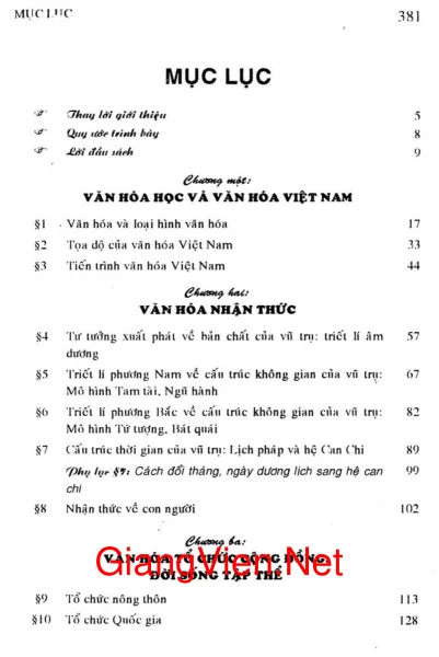 Trang 1 - Ảnh minh họa nội dung sách Cơ sở văn hóa Việt Nam - Trần Ngọc Thêm