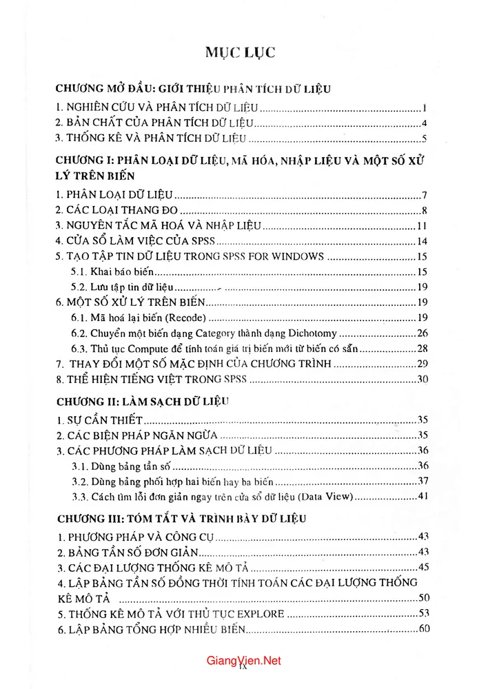 Trang 1 - Ảnh minh họa nội dung sách Phân tích dữ liệu nghiên cứu với SPSS Tập 1 (Tác giả Hoàng Trọng, Chu Nguyễn Mộng Ngọc)