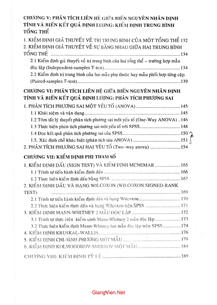 Trang 3 - Ảnh minh họa nội dung sách Phân tích dữ liệu nghiên cứu với SPSS Tập 1 (Tác giả Hoàng Trọng, Chu Nguyễn Mộng Ngọc)