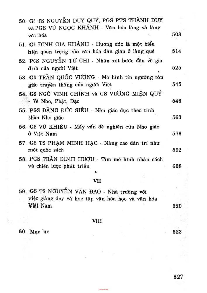 Trang 5 - Ảnh minh họa nội dung sách Văn hóa học đại cương và cơ sở văn hóa Việt Nam