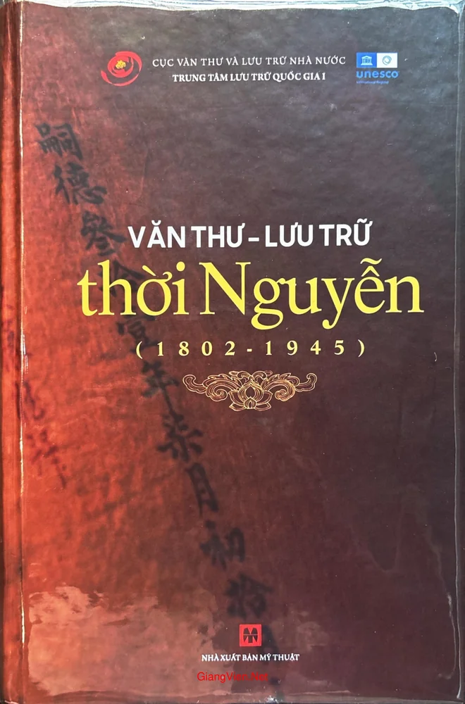 Văn thư lưu trữ thời Nguyễn (1802 - 1945)