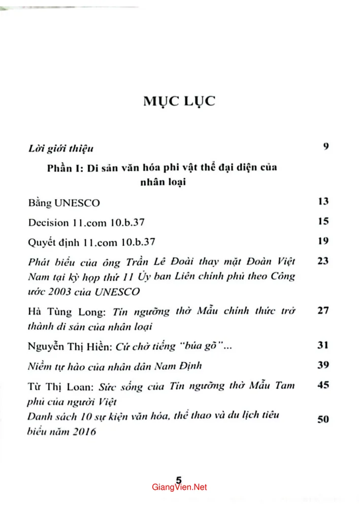 Trang 1 - Ảnh minh họa nội dung sách Tín ngưỡng thờ mẫu tam phủ của người Việt hành trình đến di sản nhân loại