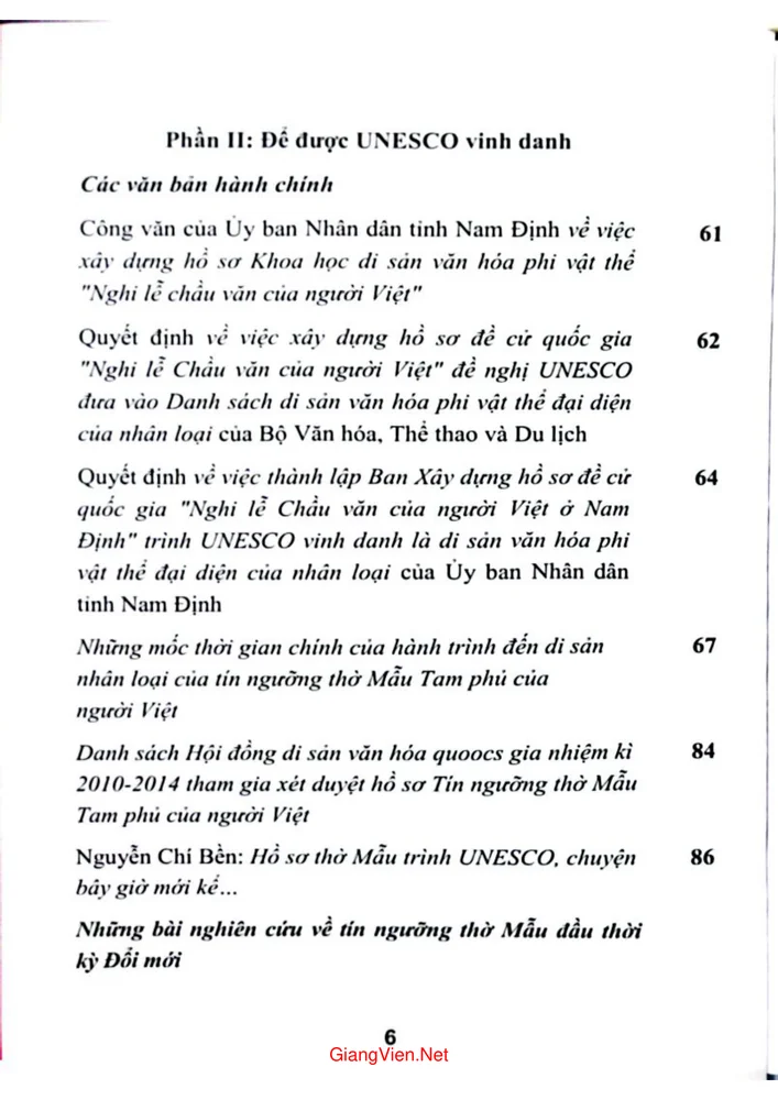 Trang 2 - Ảnh minh họa nội dung sách Tín ngưỡng thờ mẫu tam phủ của người Việt hành trình đến di sản nhân loại