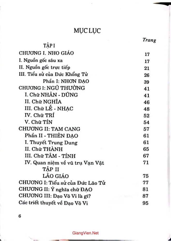 Trang 1 - Ảnh minh họa nội dung sách Tư tưởng tinh hoa của tam giáo