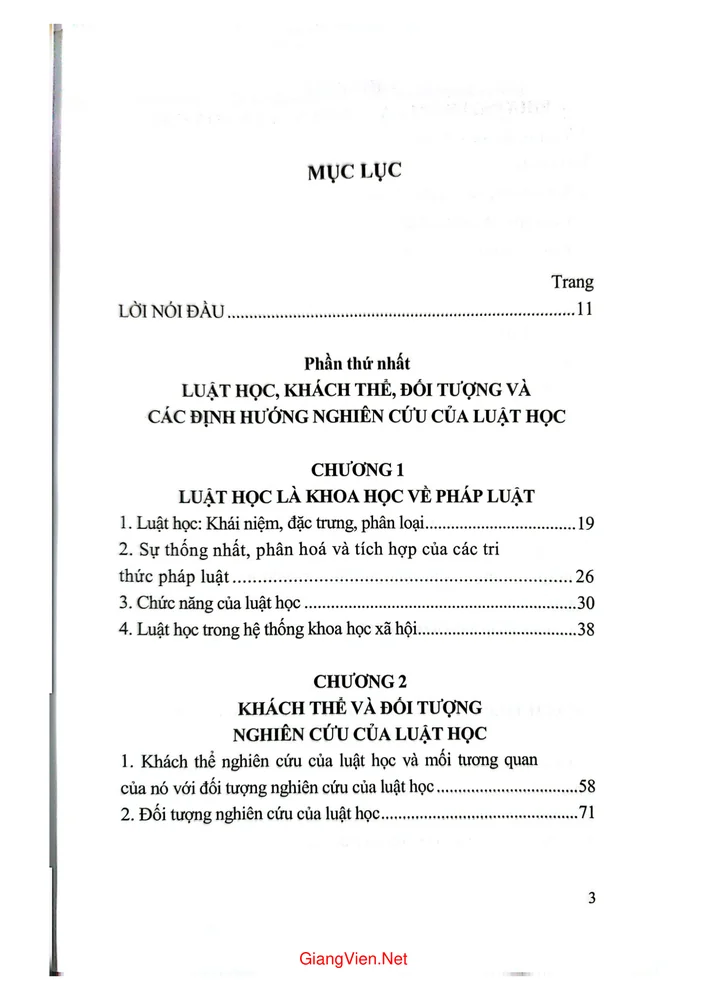 Trang 1 - Ảnh minh họa nội dung sách Luật học và phương pháp luận nghiên cứu luật học