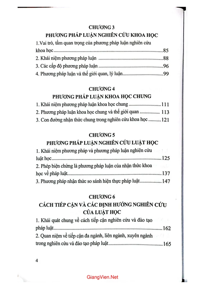 Trang 2 - Ảnh minh họa nội dung sách Luật học và phương pháp luận nghiên cứu luật học