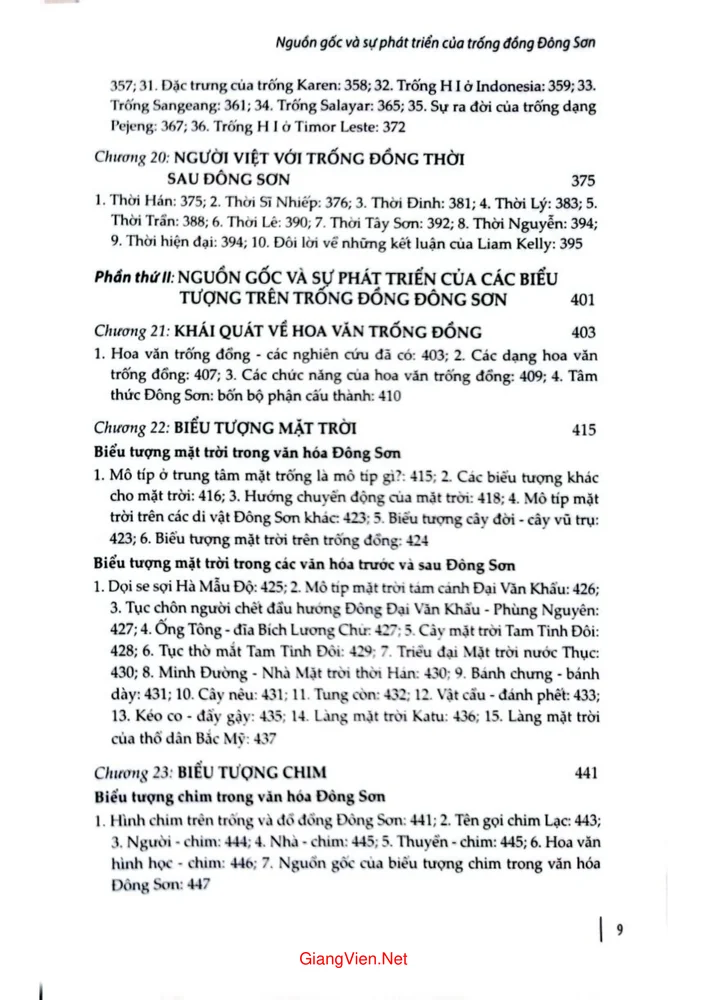Trang 5 - Ảnh minh họa nội dung sách Nguồn gốc và sự phát triển của trống đồng Đông Sơn