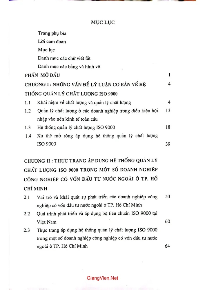 Trang 1 - Ảnh minh họa nội dung sách Phương hướng và những điều kiện mở rộng việc áp dụng hệ thống quản lý chất lượng ISO 9000 trong các doanh nghiệp công nghiệp có vốn đ