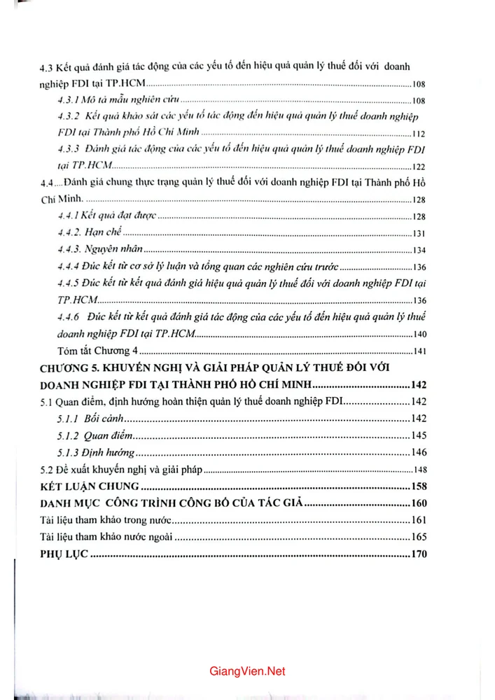 Trang 3 - Ảnh minh họa nội dung sách Quản lý thuế đối với các doanh nghiệp có vốn đầu tư nước ngoài tại thành phố Hồ Chí Minh