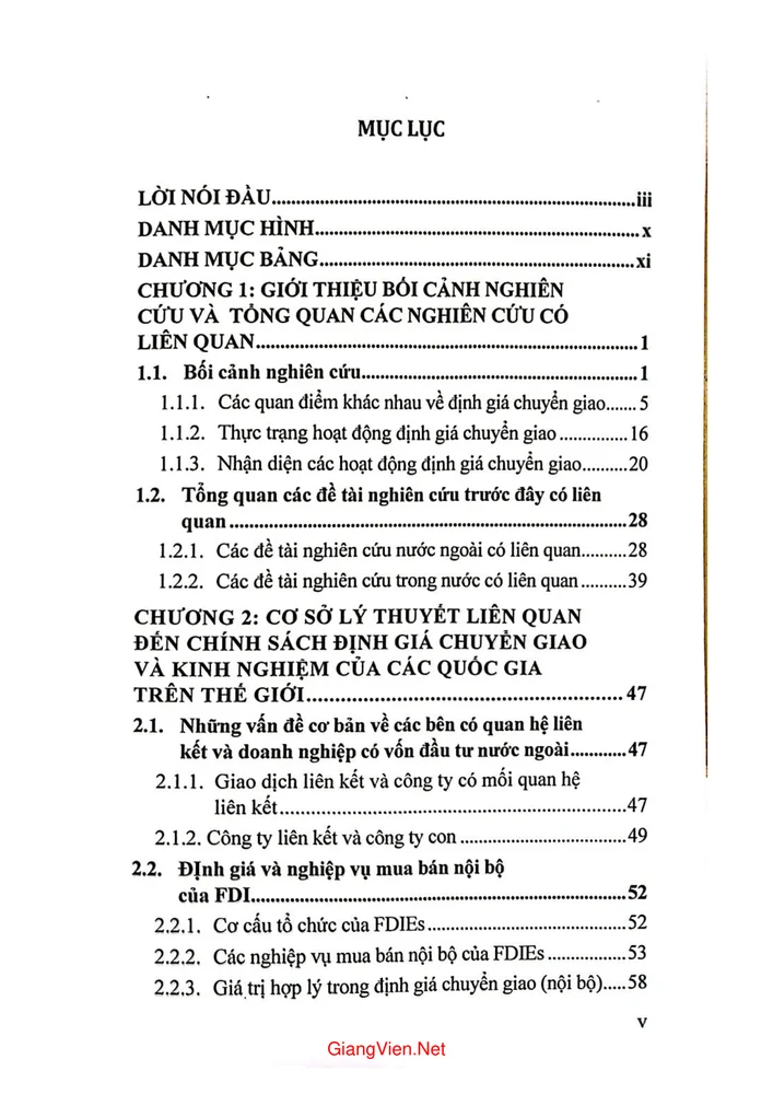 Trang 1 - Ảnh minh họa nội dung sách Chính sách định giá chuyển giao của các doanh nghiệp có vốn đầu tư nước ngoài tại Việt Nam