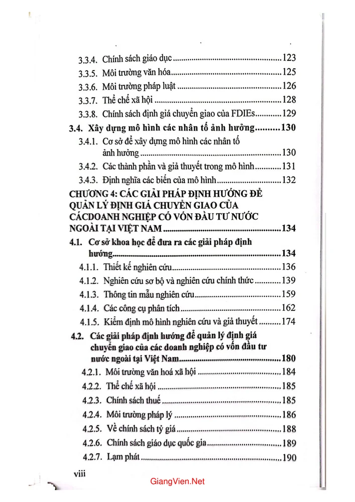 Trang 4 - Ảnh minh họa nội dung sách Chính sách định giá chuyển giao của các doanh nghiệp có vốn đầu tư nước ngoài tại Việt Nam