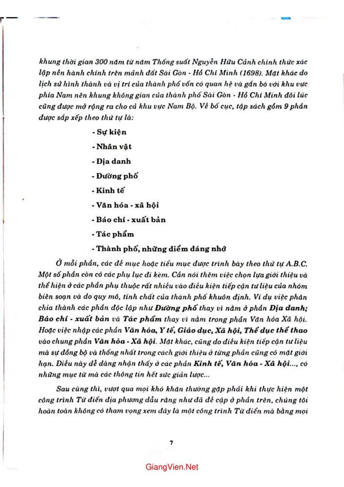 Trang 3 - Ảnh minh họa nội dung sách Từ điển thành phố Sài Gòn Hồ Chí Minh