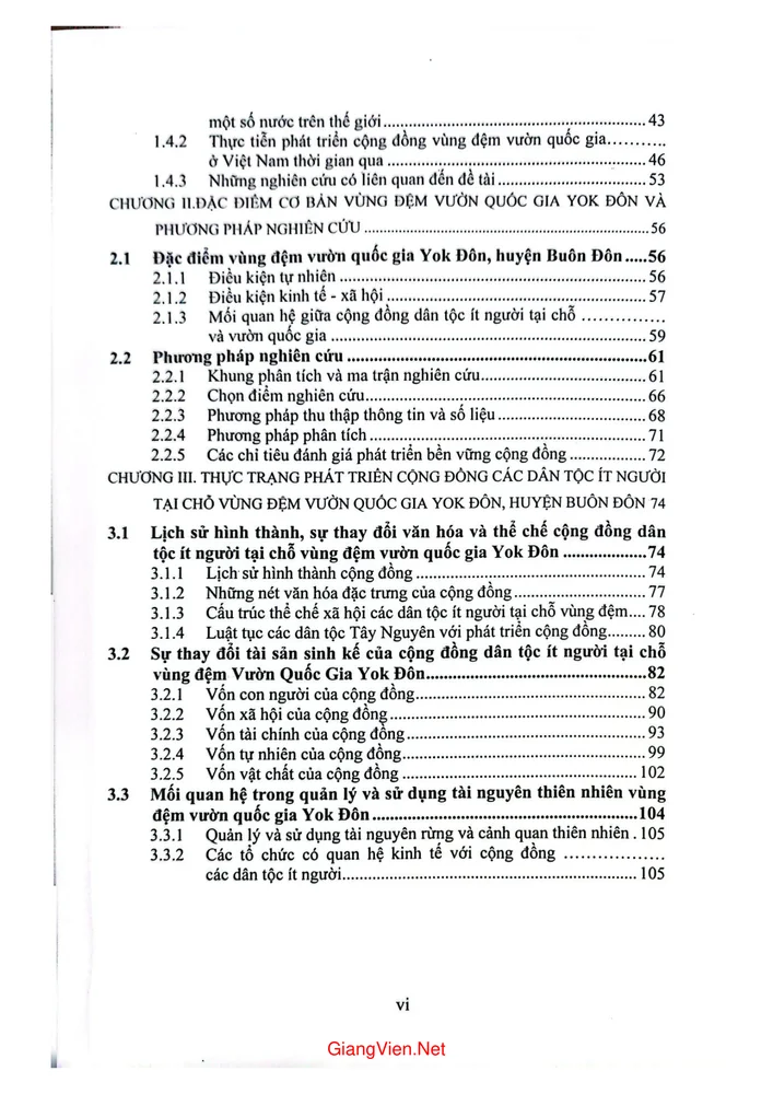 Trang 2 - Ảnh minh họa nội dung sách Thực trạng và giải pháp kinh tế xã hội chủ yếu phát triển bền vững cộng đồng các dân tộc ít người tại chỗ vùng đệm Vườn quốc gia