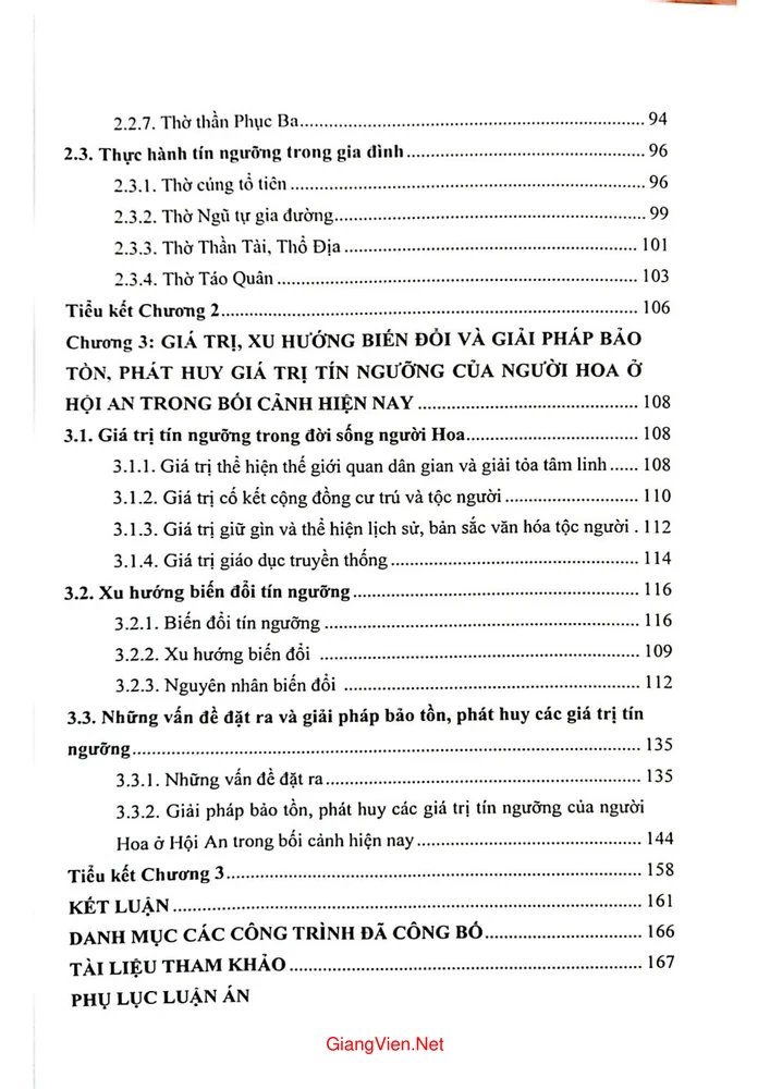 Trang 2 - Ảnh minh họa nội dung sách Tín ngưỡng của người Hoa ở thành phố Hội An, tỉnh Quảng Nam hiện nay