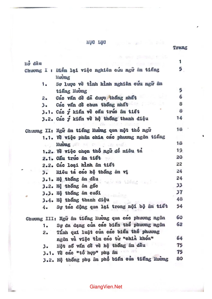 Trang 1 - Ảnh minh họa nội dung sách Ngữ âm tiếng Mường qua các phương ngôn