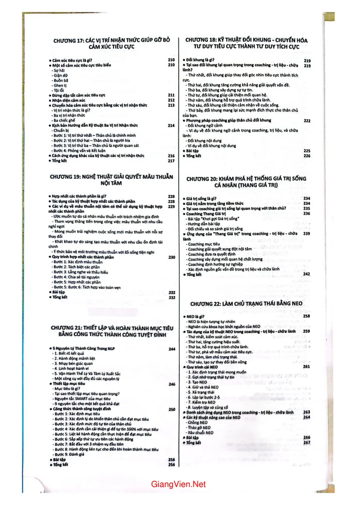 Trang 4 - Ảnh minh họa nội dung sách Làm chủ phương pháp NLP trong coaching  - trị liệu - chữa lành