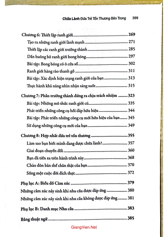 Trang 3 - Ảnh minh họa nội dung sách Chữa lành đứa trẻ tổn thương bên trong