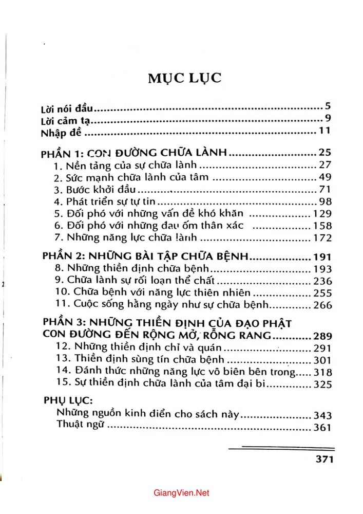 Trang 1 - Ảnh minh họa nội dung sách Năng lực chữa lành của Tâm